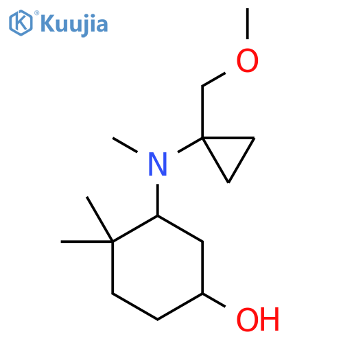 3-{[1-(Methoxymethyl)cyclopropyl](methyl)amino}-4,4-dimethylcyclohexan-1-ol structure