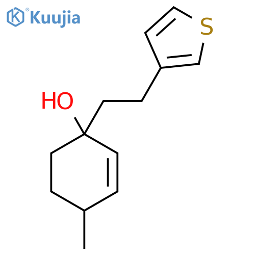 4-Methyl-1-[2-(thiophen-3-yl)ethyl]cyclohex-2-en-1-ol structure