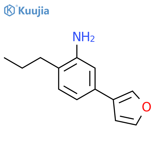 5-(furan-3-yl)-2-propylaniline structure