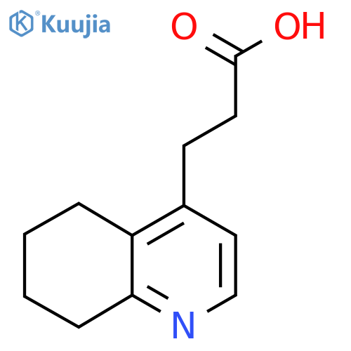 3-(5,6,7,8-tetrahydroquinolin-4-yl)propanoic acid structure