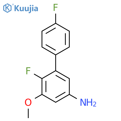 4-fluoro-3-(4-fluorophenyl)-5-methoxyaniline structure