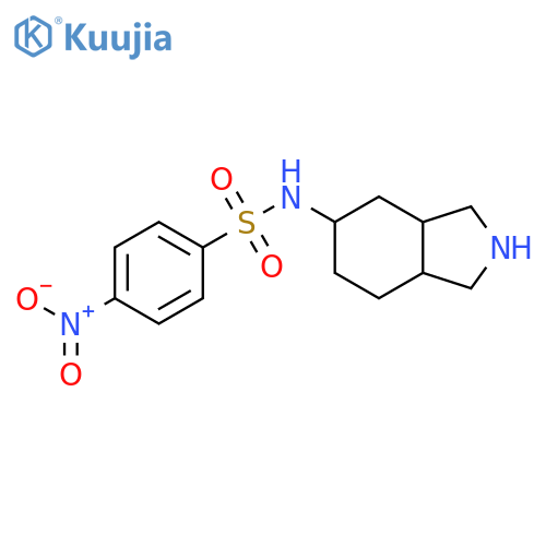 4-nitro-N-(octahydro-1H-isoindol-5-yl)benzene-1-sulfonamide structure