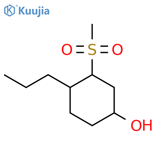 3-Methanesulfonyl-4-propylcyclohexan-1-ol structure