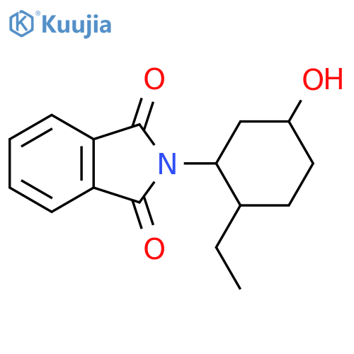 2-(2-ethyl-5-hydroxycyclohexyl)-2,3-dihydro-1H-isoindole-1,3-dione structure