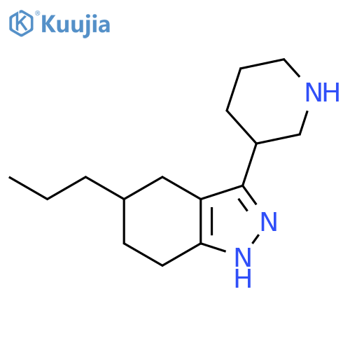 3-(piperidin-3-yl)-5-propyl-4,5,6,7-tetrahydro-1H-indazole structure