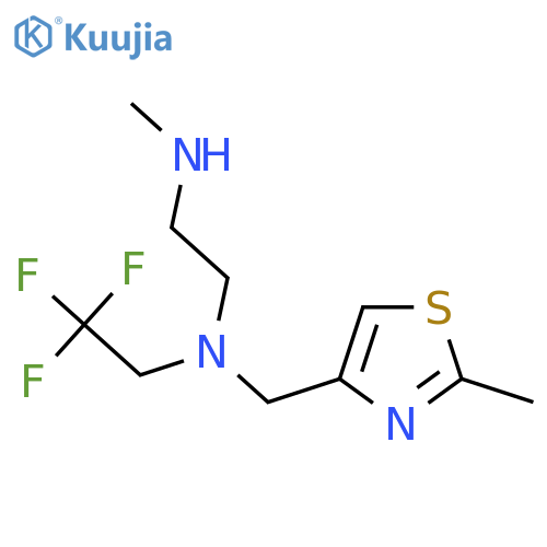 (2-methyl-1,3-thiazol-4-yl)methyl2-(methylamino)ethyl(2,2,2-trifluoroethyl)amine structure