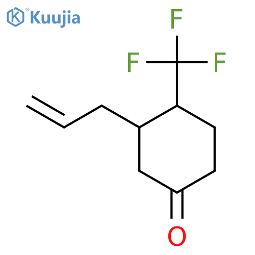 3-(Prop-2-en-1-yl)-4-(trifluoromethyl)cyclohexan-1-one structure