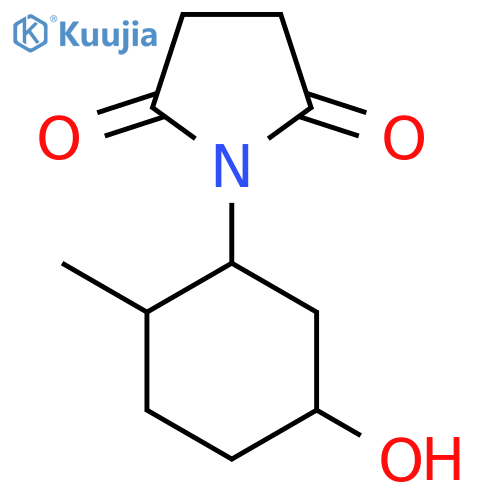 1-(5-Hydroxy-2-methylcyclohexyl)pyrrolidine-2,5-dione structure
