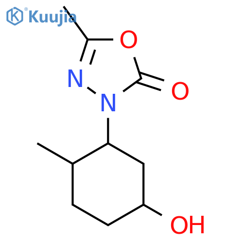 3-(5-Hydroxy-2-methylcyclohexyl)-5-methyl-2,3-dihydro-1,3,4-oxadiazol-2-one structure