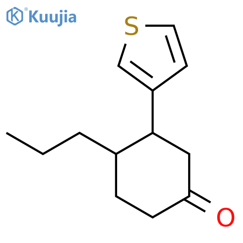 4-Propyl-3-(thiophen-3-yl)cyclohexan-1-one structure