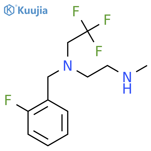(2-fluorophenyl)methyl2-(methylamino)ethyl(2,2,2-trifluoroethyl)amine structure
