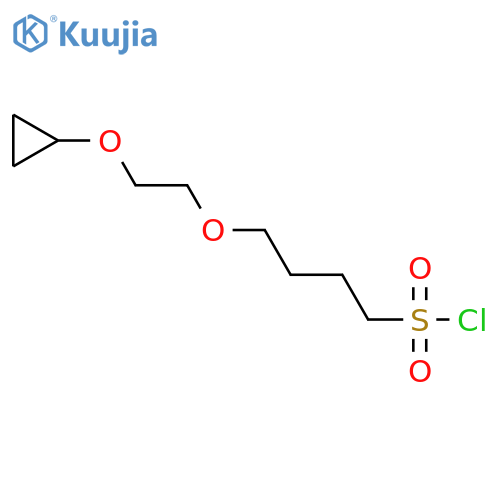 4-(2-cyclopropoxyethoxy)butane-1-sulfonyl chloride structure