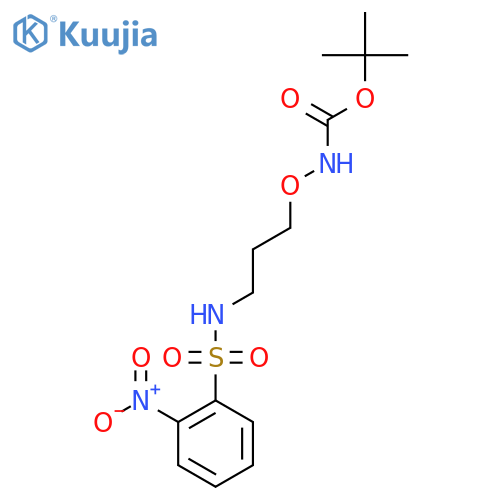 tert-butyl N-3-(2-nitrobenzenesulfonamido)propoxycarbamate structure