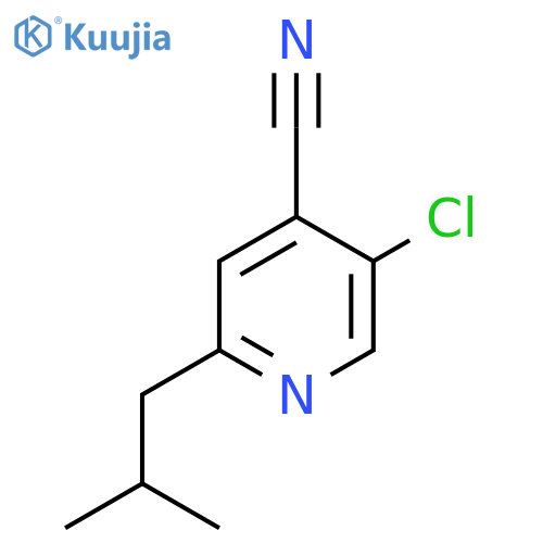 5-chloro-2-(2-methylpropyl)pyridine-4-carbonitrile structure