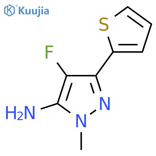 4-fluoro-1-methyl-3-(thiophen-2-yl)-1H-pyrazol-5-amine structure