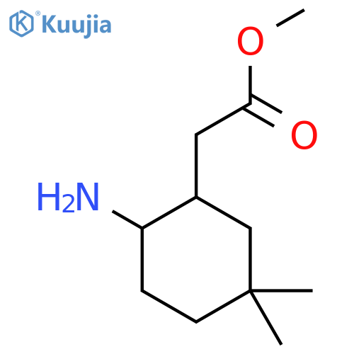 Methyl 2-(2-amino-5,5-dimethylcyclohexyl)acetate structure