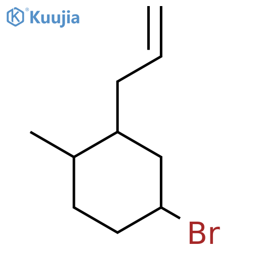 4-Bromo-1-methyl-2-(prop-2-en-1-yl)cyclohexane structure