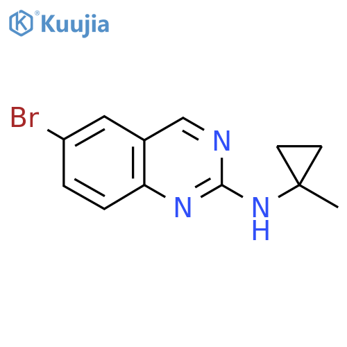 6-bromo-N-(1-methylcyclopropyl)quinazolin-2-amine structure
