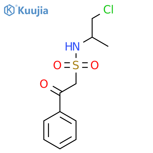N-(1-chloropropan-2-yl)-2-oxo-2-phenylethane-1-sulfonamide structure