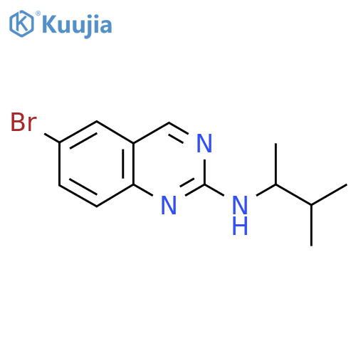 6-bromo-N-(3-methylbutan-2-yl)quinazolin-2-amine structure
