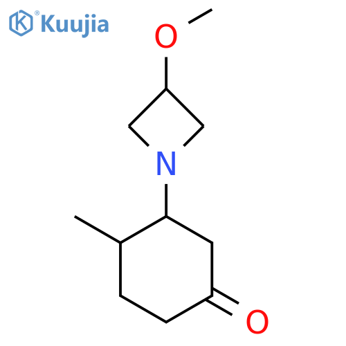 3-(3-Methoxyazetidin-1-yl)-4-methylcyclohexan-1-one structure