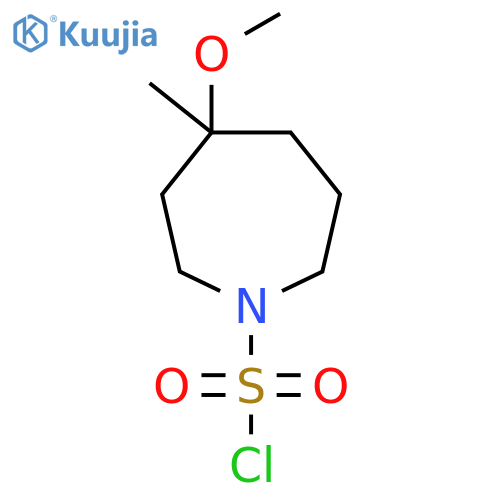 4-Methoxy-4-methylazepane-1-sulfonyl chloride structure