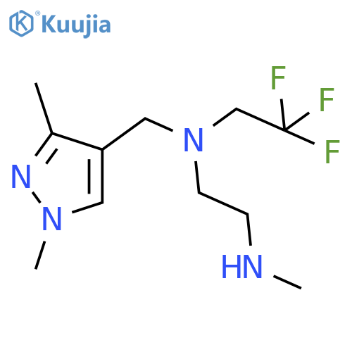 (1,3-dimethyl-1H-pyrazol-4-yl)methyl2-(methylamino)ethyl(2,2,2-trifluoroethyl)amine structure