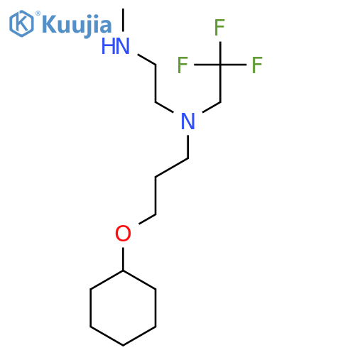3-(cyclohexyloxy)propyl2-(methylamino)ethyl(2,2,2-trifluoroethyl)amine structure