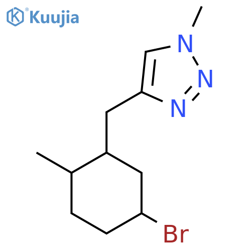 4-[(5-bromo-2-methylcyclohexyl)methyl]-1-methyl-1H-1,2,3-triazole structure