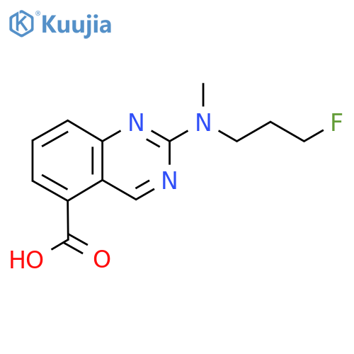 2-(3-fluoropropyl)(methyl)aminoquinazoline-5-carboxylic acid structure
