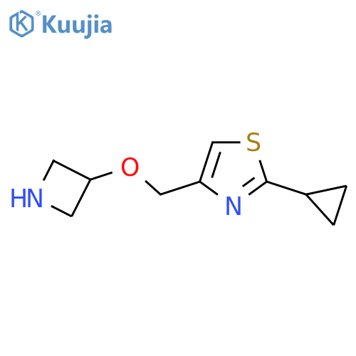 4-(azetidin-3-yloxy)methyl-2-cyclopropyl-1,3-thiazole structure