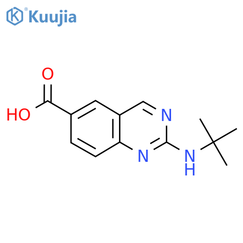 2-(tert-butylamino)quinazoline-6-carboxylic acid structure