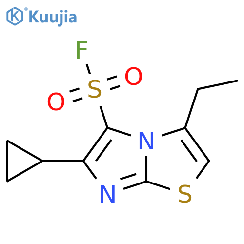 6-cyclopropyl-3-ethylimidazo2,1-b1,3thiazole-5-sulfonyl fluoride structure