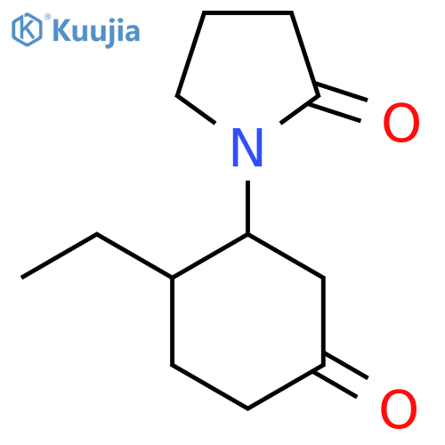 1-(2-Ethyl-5-oxocyclohexyl)pyrrolidin-2-one structure