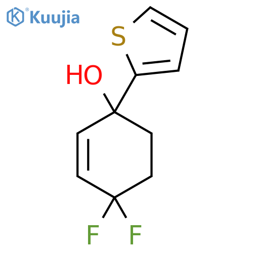4,4-Difluoro-1-(thiophen-2-yl)cyclohex-2-en-1-ol structure