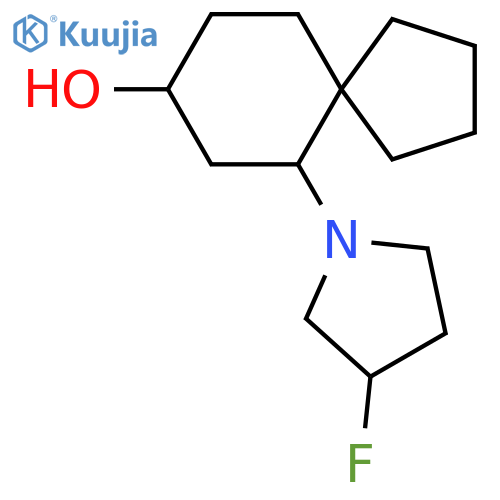 6-(3-Fluoropyrrolidin-1-yl)spiro[4.5]decan-8-ol structure
