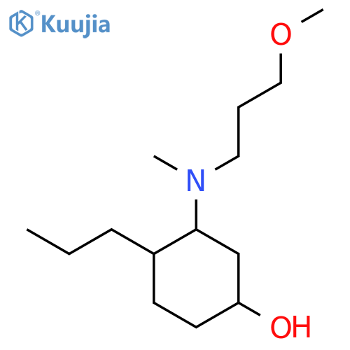 3-[(3-Methoxypropyl)(methyl)amino]-4-propylcyclohexan-1-ol structure