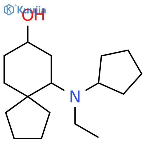 6-[Cyclopentyl(ethyl)amino]spiro[4.5]decan-8-ol structure