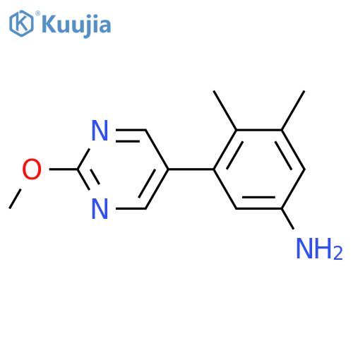 3-(2-methoxypyrimidin-5-yl)-4,5-dimethylaniline structure