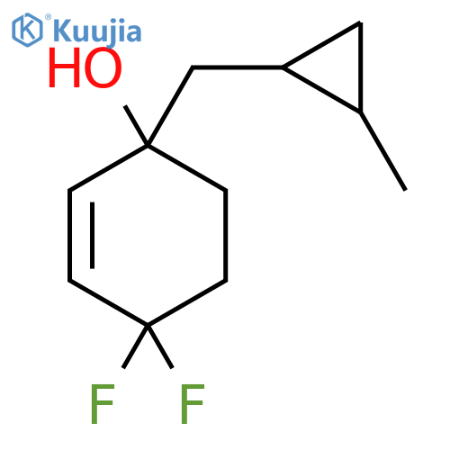 4,4-Difluoro-1-[(2-methylcyclopropyl)methyl]cyclohex-2-en-1-ol structure