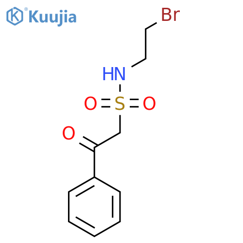 N-(2-bromoethyl)-2-oxo-2-phenylethane-1-sulfonamide structure