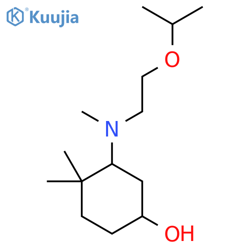 4,4-Dimethyl-3-{methyl[2-(propan-2-yloxy)ethyl]amino}cyclohexan-1-ol structure