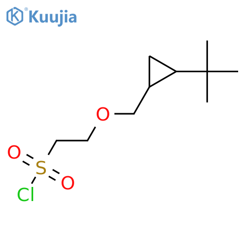 2-(2-tert-butylcyclopropyl)methoxyethane-1-sulfonyl chloride structure