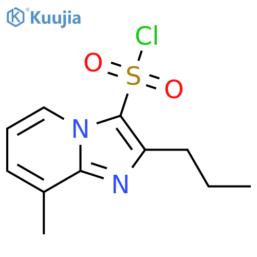 8-methyl-2-propylimidazo1,2-apyridine-3-sulfonyl chloride structure