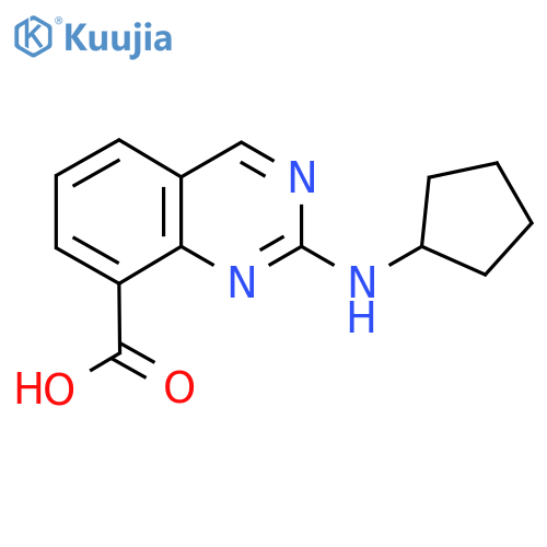 2-(Cyclopentylamino)quinazoline-8-carboxylic acid structure
