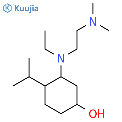 3-{[2-(Dimethylamino)ethyl](ethyl)amino}-4-(propan-2-yl)cyclohexan-1-ol structure
