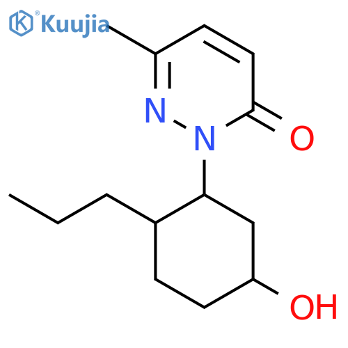 2-(5-Hydroxy-2-propylcyclohexyl)-6-methyl-2,3-dihydropyridazin-3-one structure