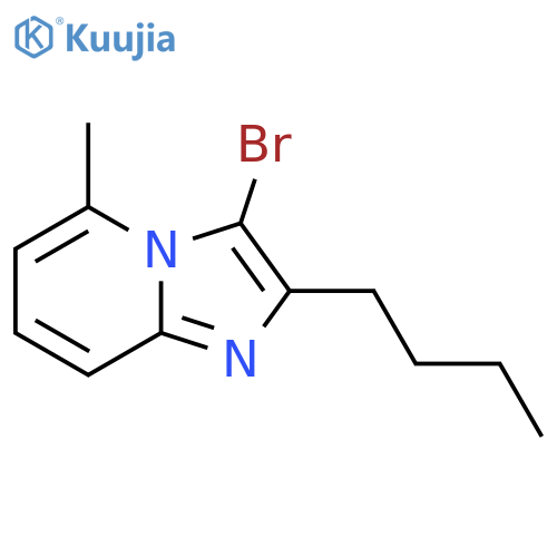 3-bromo-2-butyl-5-methylimidazo1,2-apyridine structure