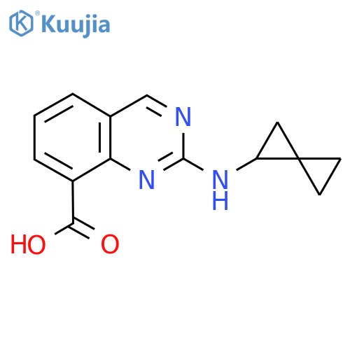 2-({Spiro[2.2]pentan-1-yl}amino)quinazoline-8-carboxylic acid structure