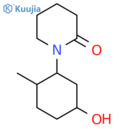 1-(5-Hydroxy-2-methylcyclohexyl)piperidin-2-one structure